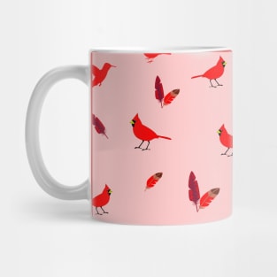 Red Feathered Sparrows Mug